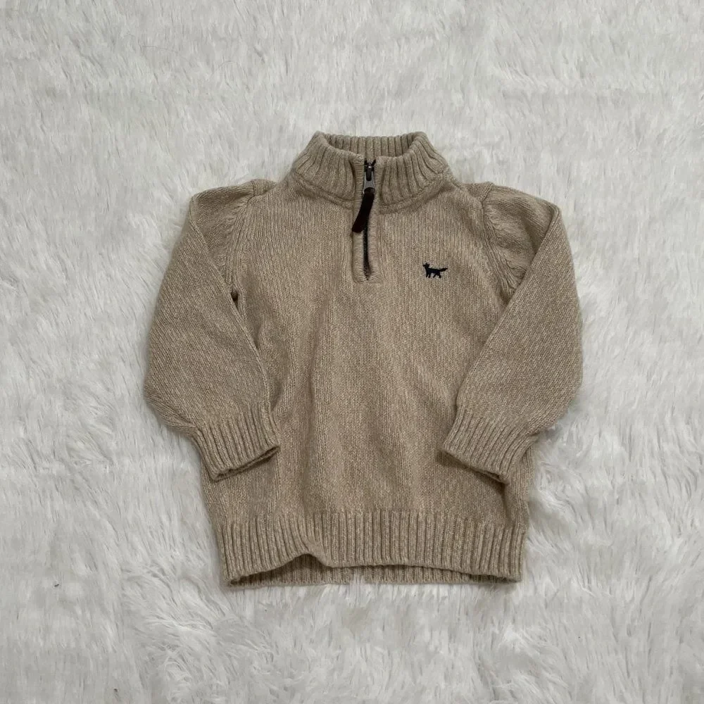 3/$10 Baby Carter's Knit Quarter Zip Pull Over Size 18M